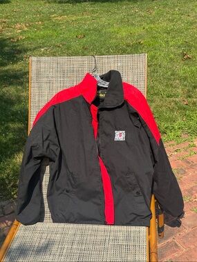 Swiss Army Black & Red Men's Windbreaker Jacket